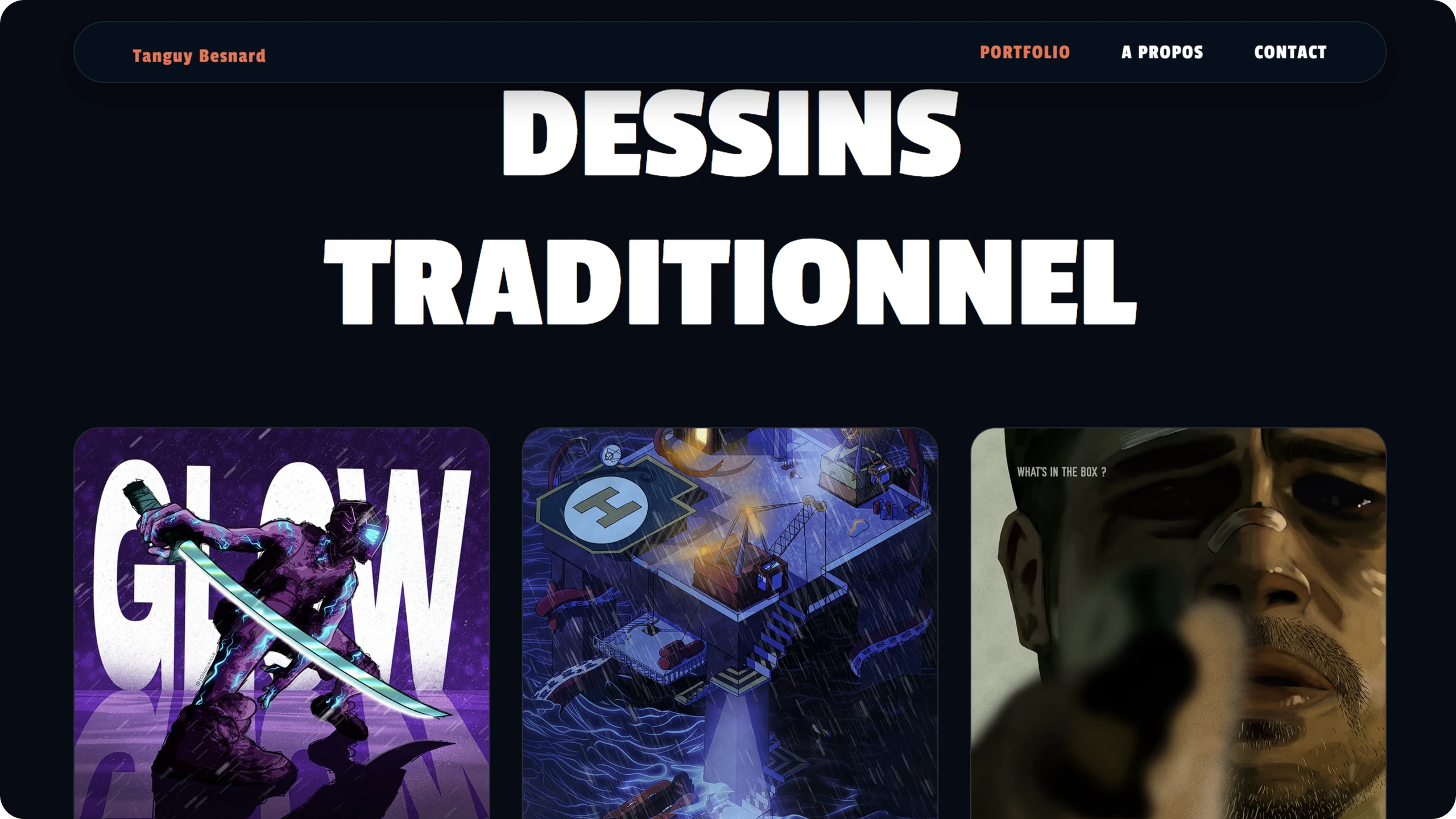 Tanguy Besnard Portfolio Screenshot 2